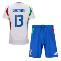 Italy Matteo Darmian #13 Replica Away Minikit Euro 2024 Short Sleeve (+ pants)